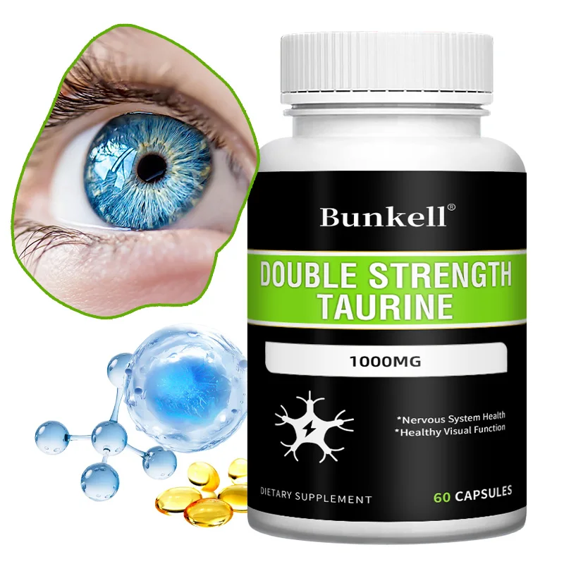 

Taurine 1000 Mg - 120 Capsules - Brain Health & Function Dietary Supplement, Supports Heart, Nerve, and Muscle Health