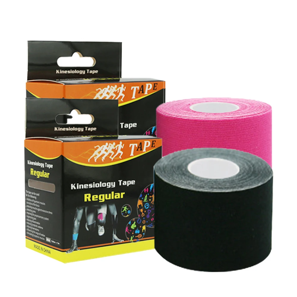 

Sports Tape, Regular Original Cotton Elastic Sports Tape for Support and Recovery, Sports Tape to Treat Pain Relief (Black Pink)