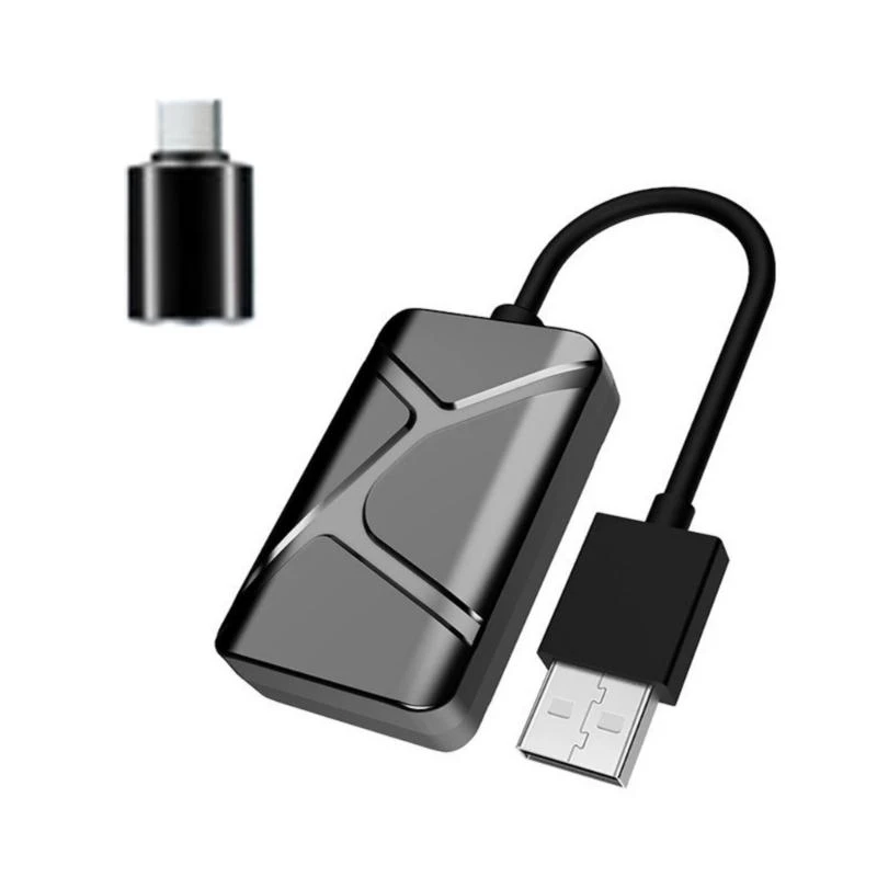 

62KA Wireless Play Adapter 2 in 1 Play Auto Adapter Low Latency for Mobile OS，No Wire Play Solution ABS for Mobile OS