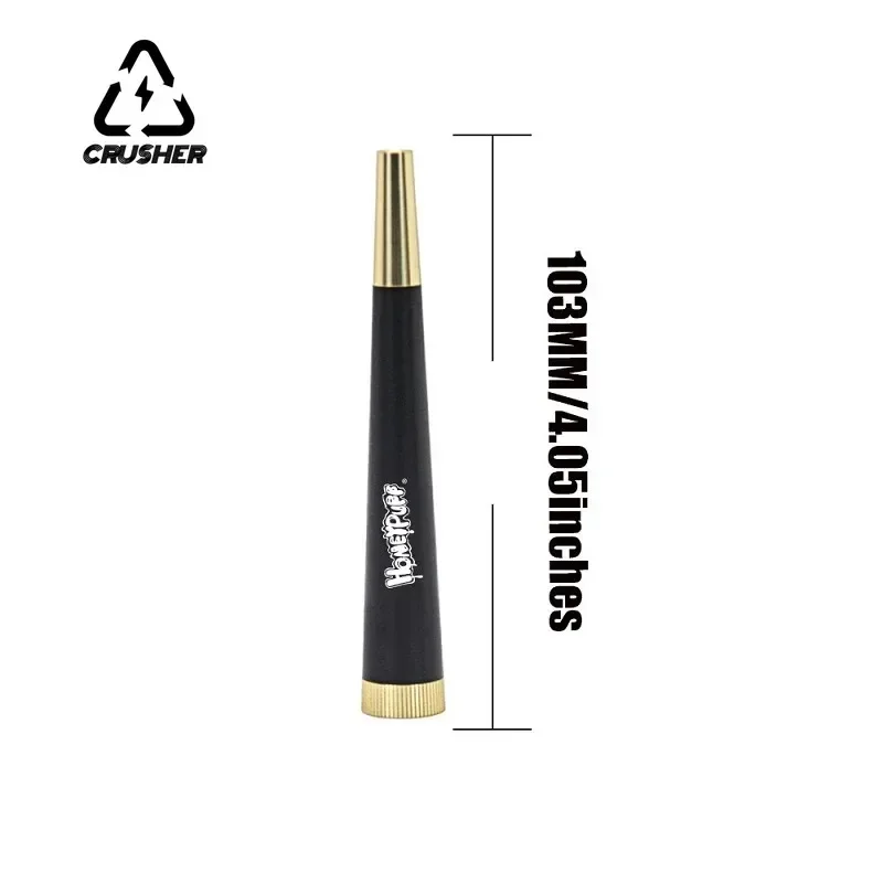 For smoking Metal Cone Herb Smoking Pipe with 5 Activated Carbon Filter Removable Dry Burning Tobacco Pipes Smoking Accessories