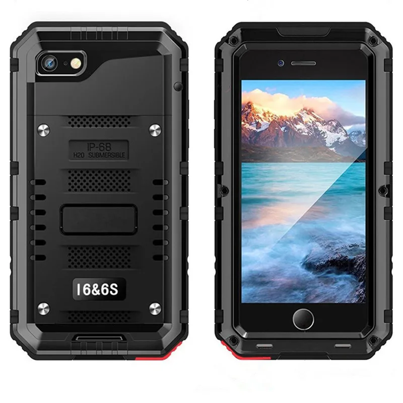 IP68 Sealed Waterproof Diving Case for iPhone 16 15 14 13 11 12 Pro XS Max XR 8 7 Plus Heavy Duty Armor Shockproof Cover