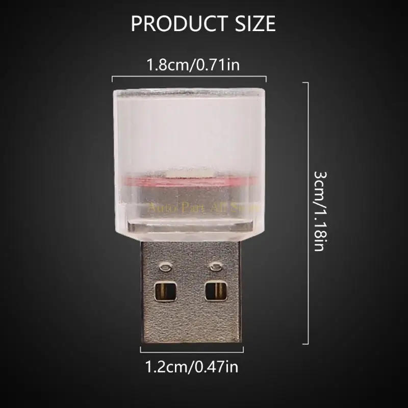

J0MA USB LED Car Decoration Light Low Power Consumption High Brightness for Fashion Rides Creating Relaxing Car Environment