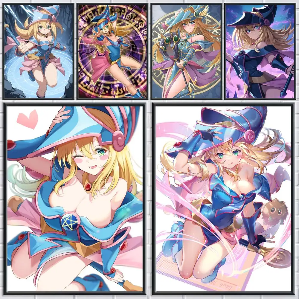 

Y_Yu-Gi-Oh Anime Poster Retro Classic PaintingDecorative Stickers Wall Art for Home Hallway Living Room Bedroom Decoration Gift