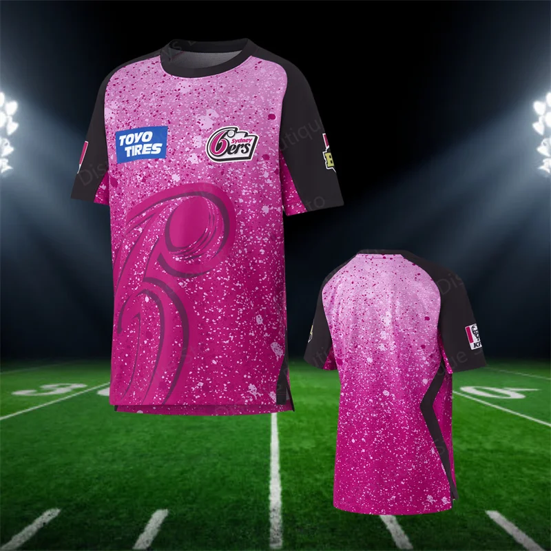 2025 New Arrival Summer Australian BBL Sydney Sixers Jersey Indigenous BBL Shirt Training Jersey Kid Uniform for Adult&Kid