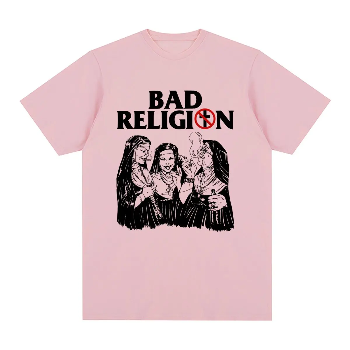 BAD RELIGION Vintage T-shirt Punk Rock American Cotton Casual