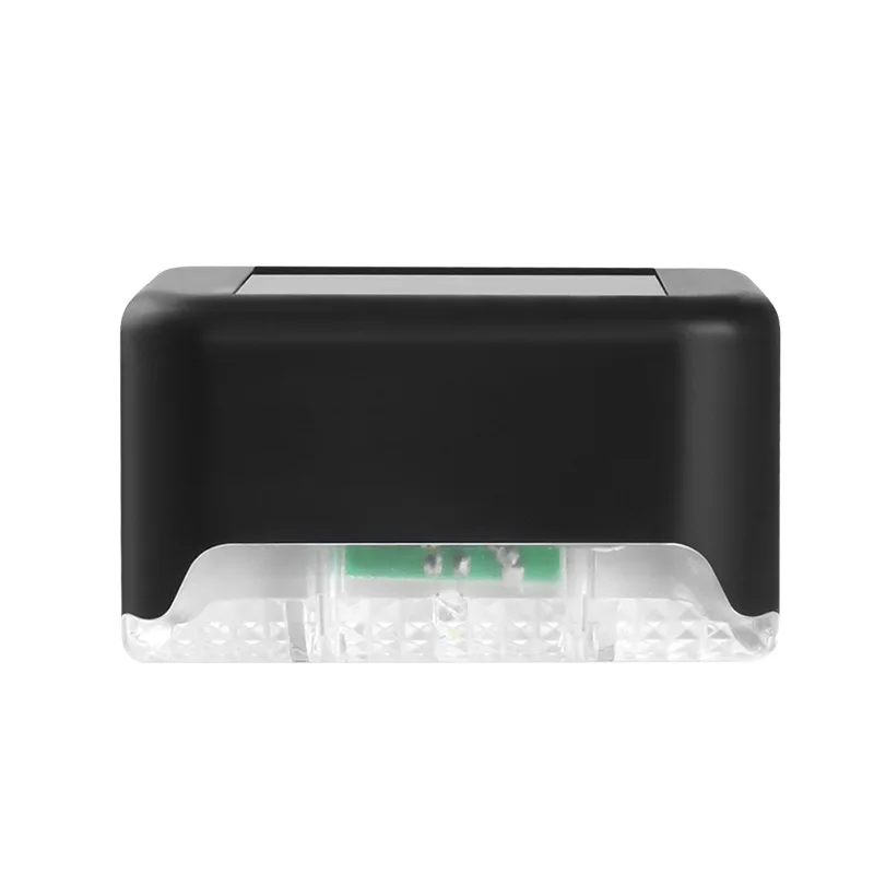 Solar powered step lights, outdoor courtyard lights, railing pole lights, suitable for outdoor environments