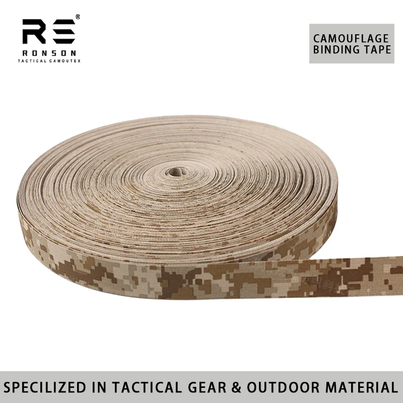 

Огнестойкий нейлоновый ремешок с узором «елочка» AOR1, лента с цифровым камуфляжным рисунком в пустыне с инфракрасной лентой