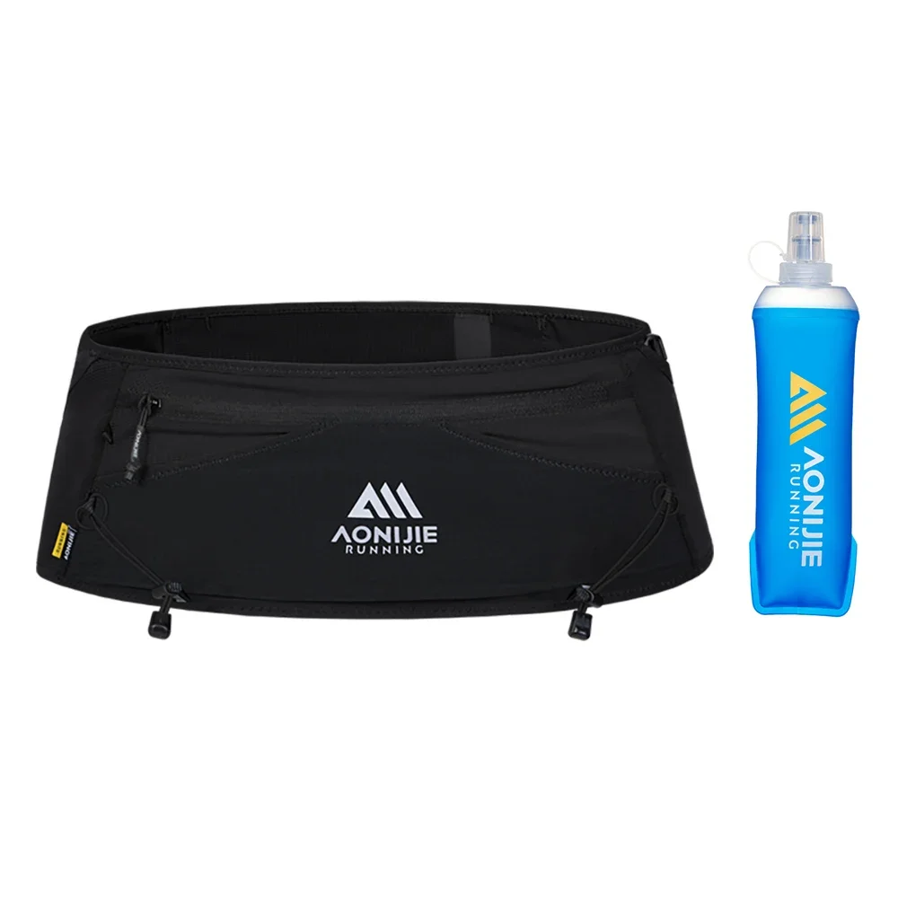

AONIJIE W8141 New Running Belt Bag for Jogging Woman Man Waist Pack with 500ml Water Bottle Soft Flask