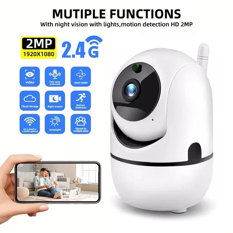 2.4G WiFi Indoor Camera Smart Home Security Video Surveillance Supprt Two Way Audio Mobile Motion