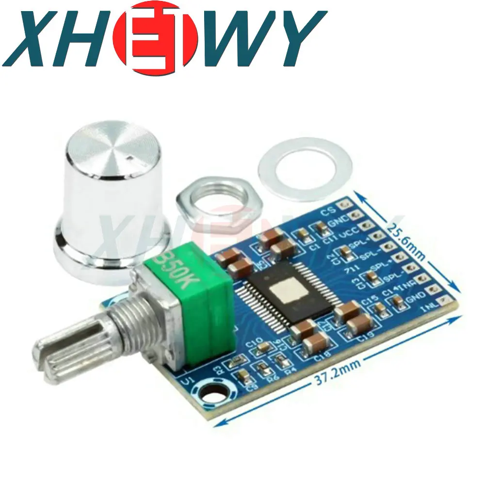 XH-M562 DC 12V-24V 2x50W Dual Channel Mini Digital Amplifier D Class 50W+50W TPA3116D2 Amplifier 50W Power Amplifier Board