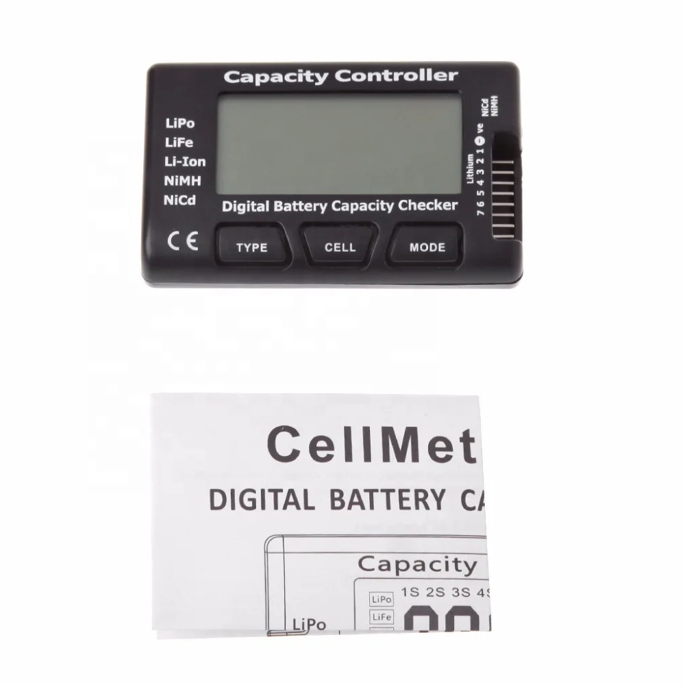 5 قطعة RC CellMeter 7 مدقق قدرة البطارية الرقمية يبو الحياة ليثيوم أيون Nicd NiMH بطارية جهاز قياس الجهد الكهربائي فحص CellMeter7