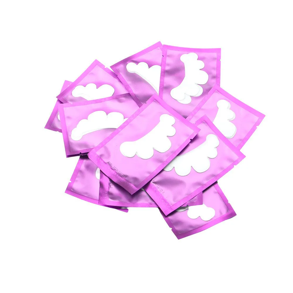 雲の形をしたまつげエクステ用アイパッチ、水性ジェル粘着シート、不織布、つけまつげマスカラ用