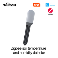 ZigBee 3.0 Soil Sensor Temperature And Humidity Detection Outdoor Waterproof Battery Powered Tuya Smart Life Remote Control