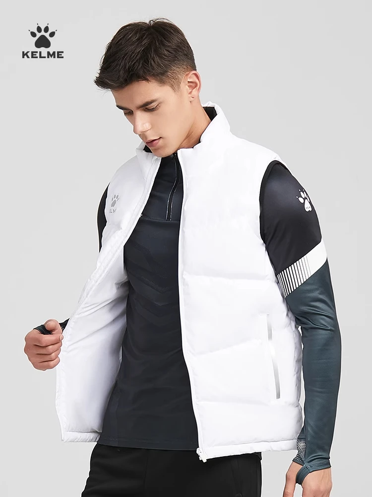 KELME sports down vest man winter training vest vest official flagship warm waistcoat coat