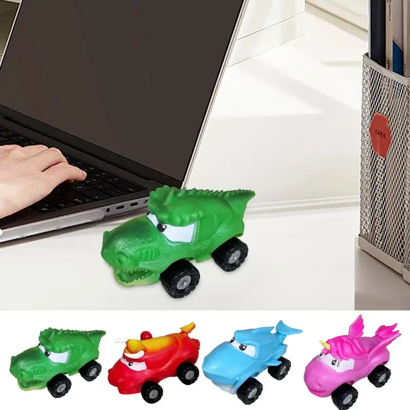 

Dinosaur Fidget Pull Back Car Stretchy Slow Rising Toy Anti-Stress Cute Novelty Play Toy Car For Kids Carnival Goodie Bag