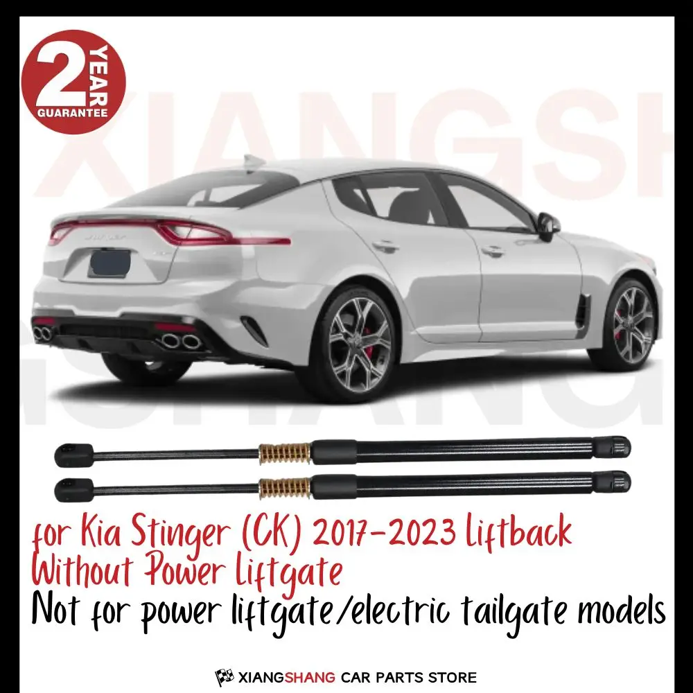 

2pcs Rear Tailgate Damper for Kia Stinger (CK) 2017-2023 Liftback Without Power Liftgate WITH SPRING Trunk Boot Gas Charged Gas