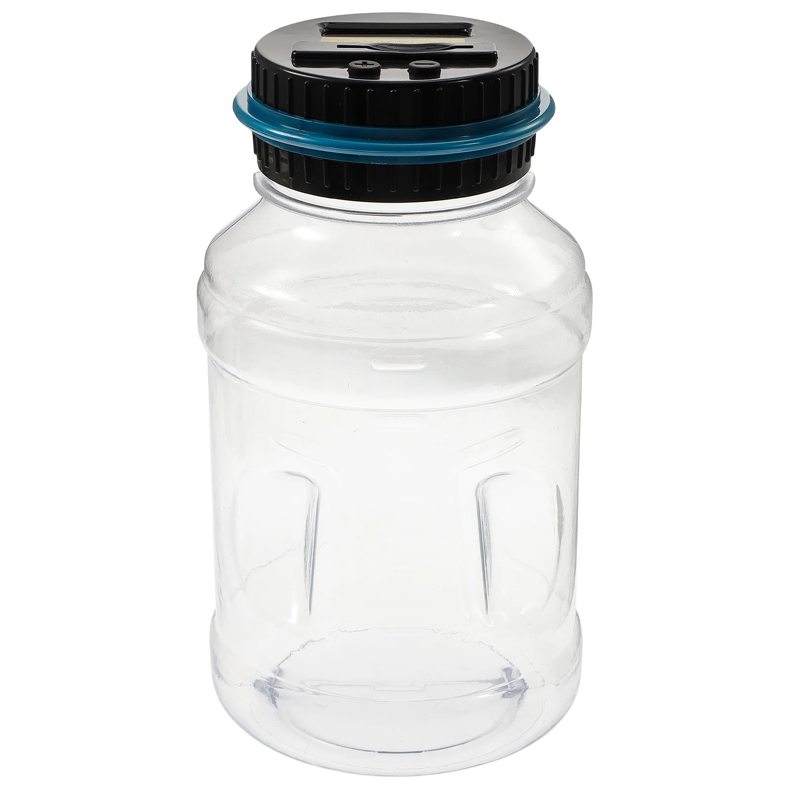 

1pc Digital Coin Bank Transparent LCD Screen PVC Material Practical Savings Jar for Adults Piggy Bank