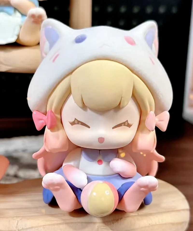 سلسلة Cat Nini Adventure Magic Box الرسمية، تمثال صندوق أعمى عصري، هدية تزيين دمية لطيفة للفتيات #4