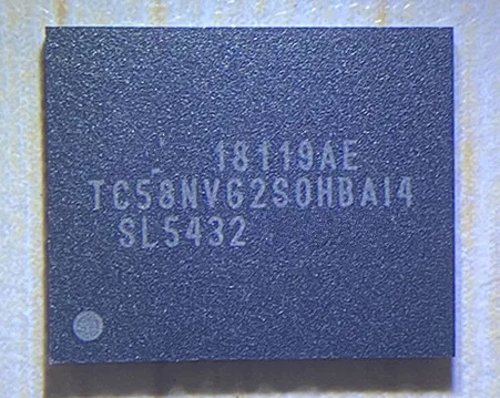 TC58NVG2S0HBAI4 fbga63 512mb 2 قطعة