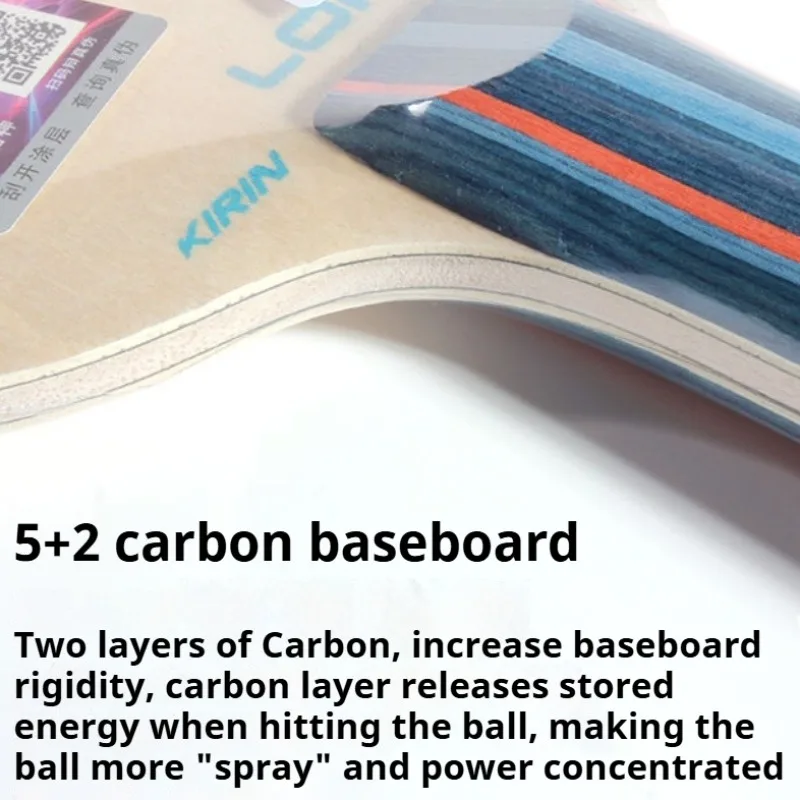 

LOKI KIRIN K1-TPRO K1-T Table Tennis Blade Pingpong Blade Beginner Training 5 Wood 2 Carbon 5-ply Pure Wood Entry-Level Racket