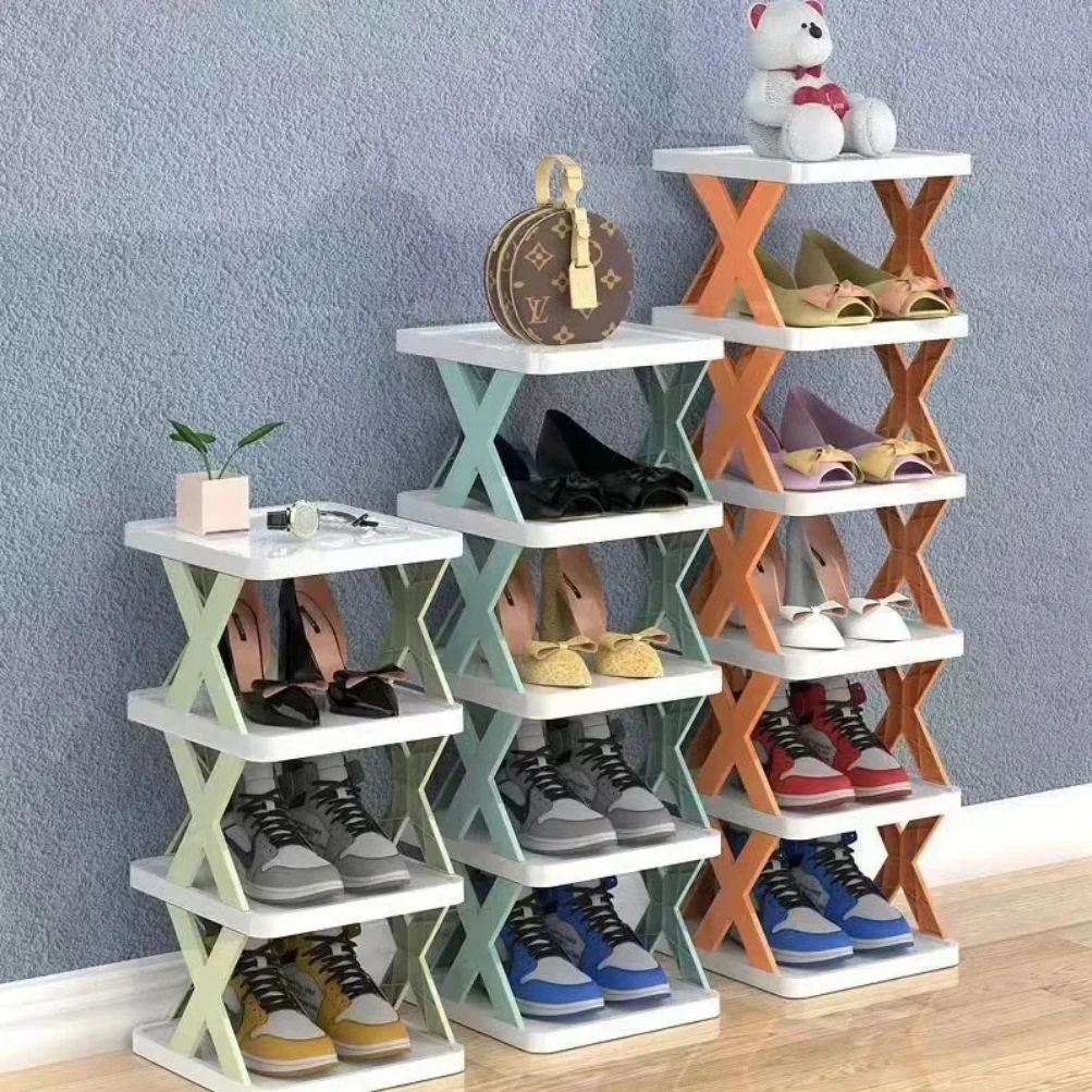 

Multi-Layer Shoe Storage Rack Shoes Organizer Rack Saves Family Space Foldable and Detachable Plastic Home Storage Shoe Hanger