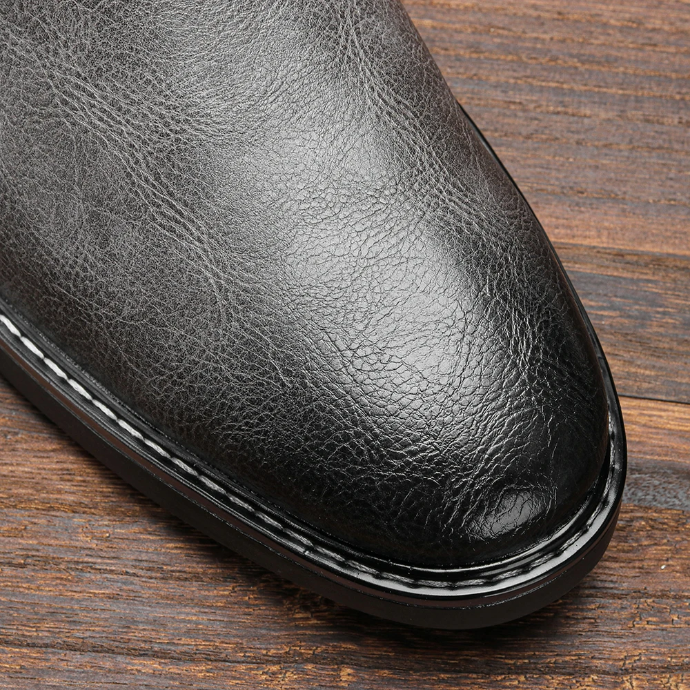 40~46 Men Chelsea Boots Brand Retro Comfortable 2024 Fashion Men Boots #KD5241