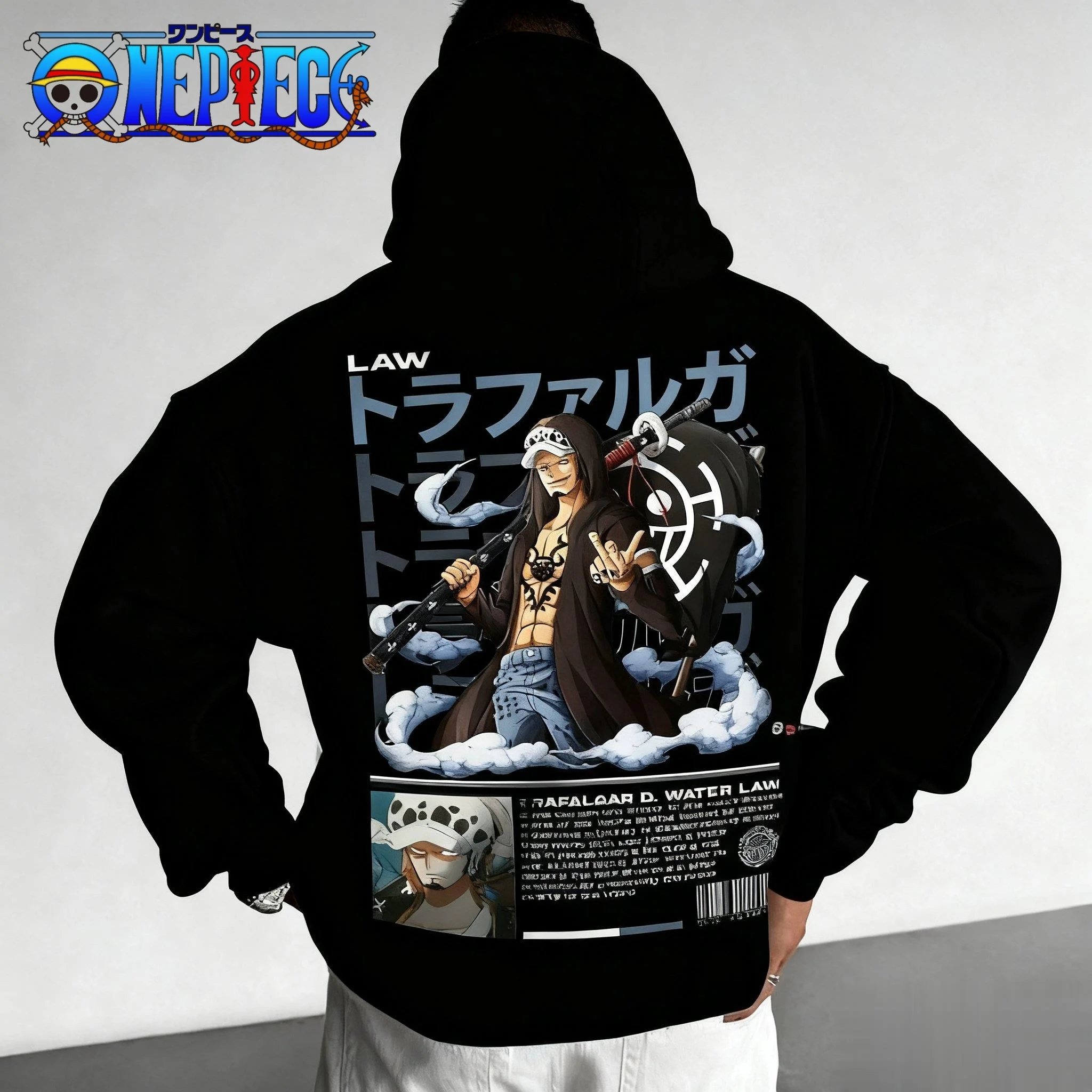 Felpa con cappuccio Anime One Piece uomo donna pullover felpa cartone animato giapponese stampa grafica streetwear casual autunno inverno Y2k vestiti
