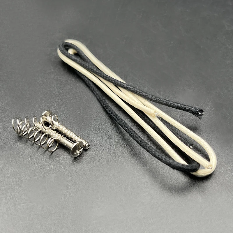 [Pickup DIY Kits] Alnico 5 TL Neck Pickup Kits- Brass Cover/Fiber Bobbin/Alnico V Pole Piece/Waxed Cloth Cable for TL Guitar