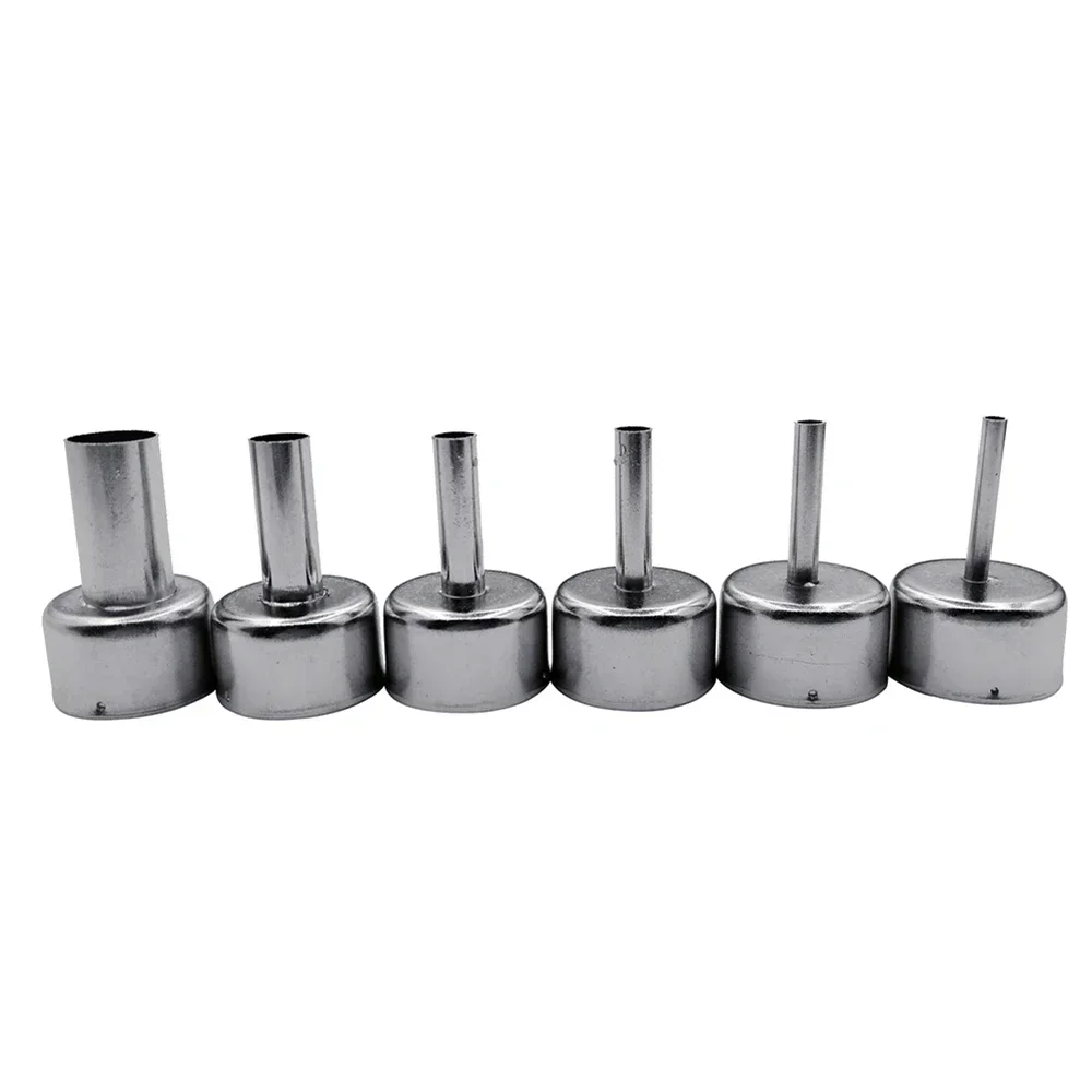 6pcs Universal Welding Nozzles For 858D+ 8586 Soldering Station Hot Air Gun Welding Nozzle 3mm 4mm 5mm 6mm 8mm 12mm