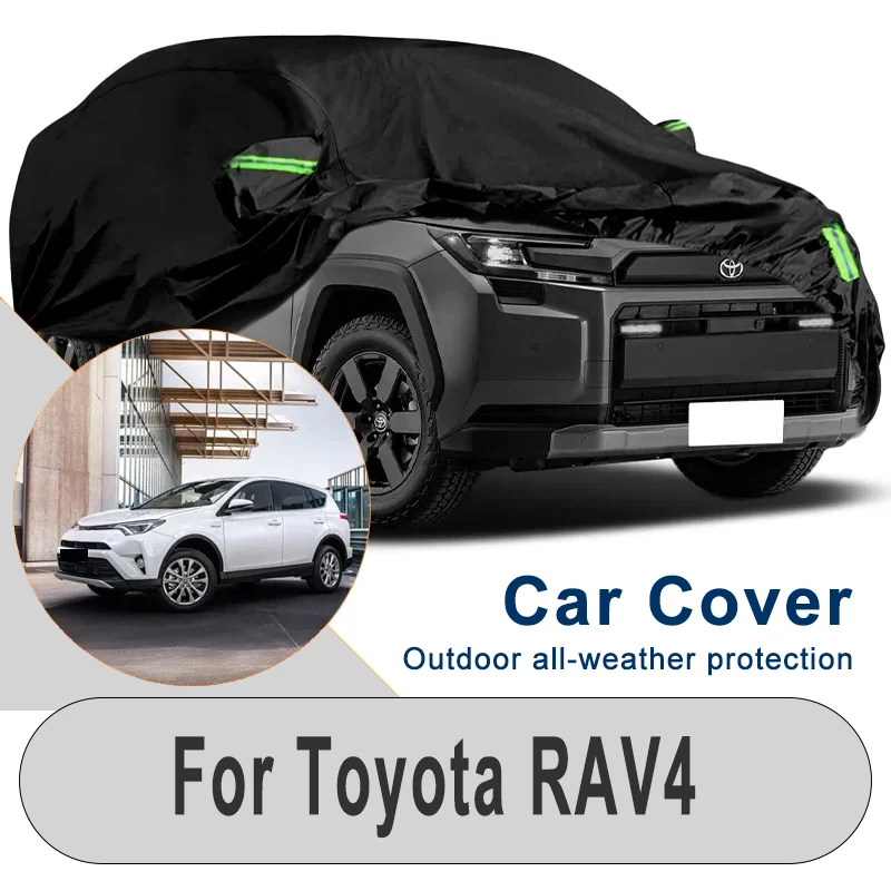 

Snowproof Dustproof Car Cover for Toyota RAV4 - Winter Summer Outdoor Waterproof Sunproof Auto Protection Accessory