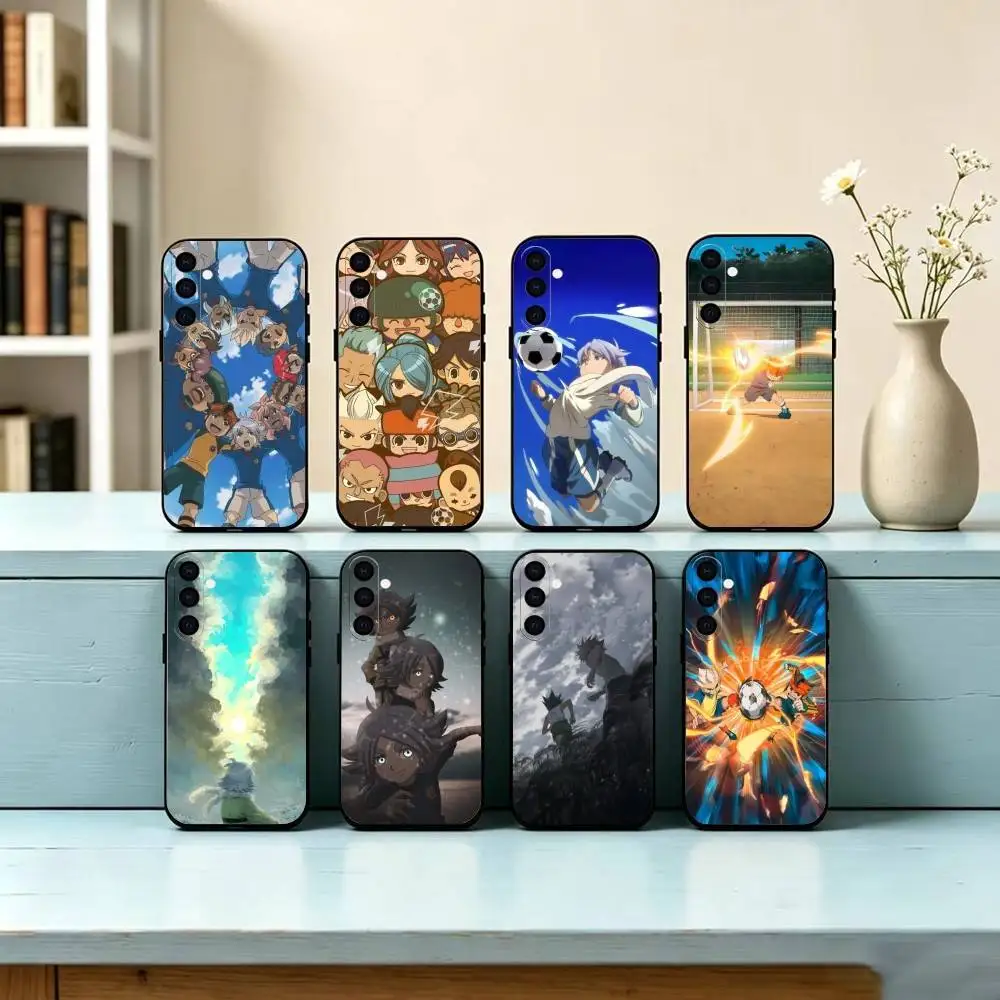Animation I-Inazuma E-Eleven Phone Case Black Silicone Soft For Samsung Galaxy A73,A72,A71,A70,A53,A52,A51