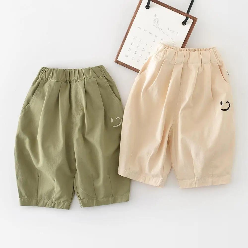 

2026 Spring New Baby Casual Pants Solid Infant Girls Loose Harem Pants Cotton Toddler Boys Trousers Children Cargo Pants