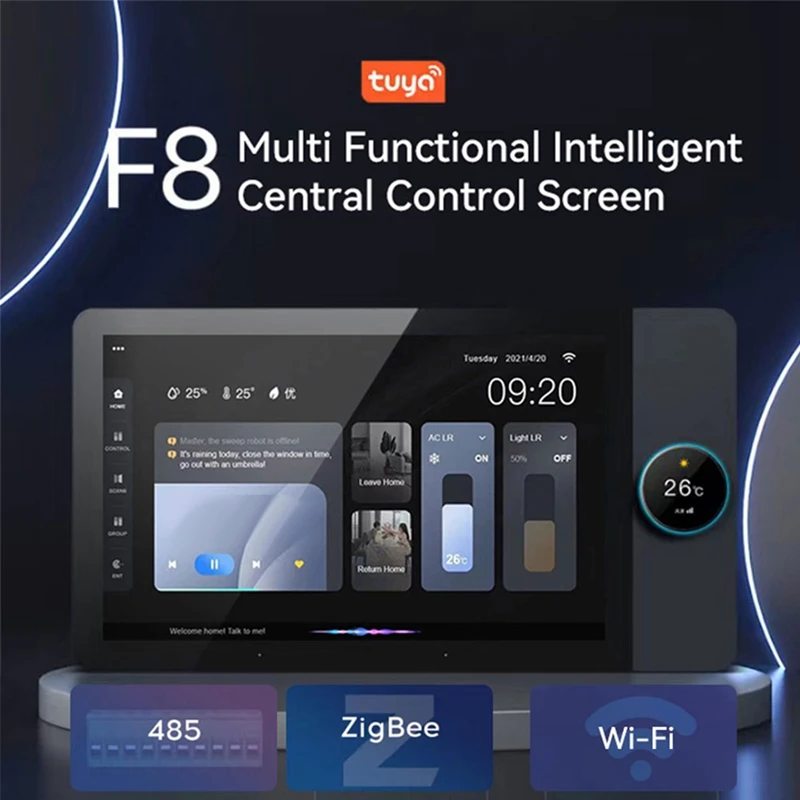 

8-дюймовый экран Zigbee Gateway со встроенной интеллектуальной жизнью для Google Home и голосовой команды Alexa