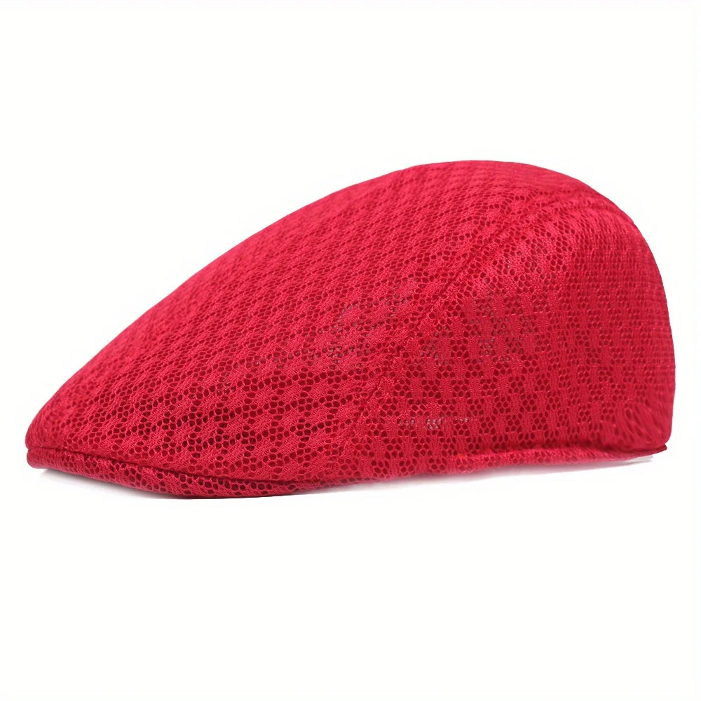 

Summer Breathable Berets Men Soft Cotton and linen Hat Windproof Street Beret Hat Retro England Hats Peaked Painter Caps