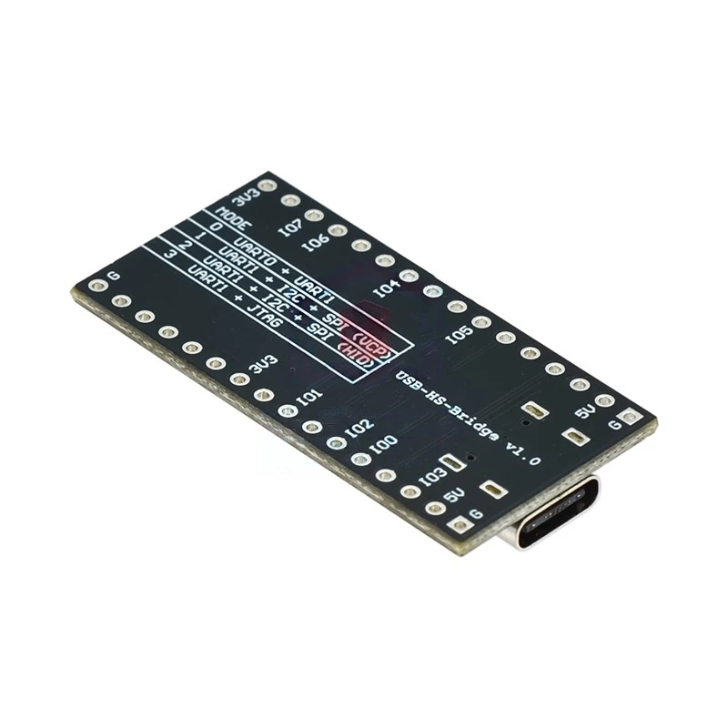 CH347T development board microcontroller module, featuring high-speed USB to UART/I2C/SPI/JTAG/GPIO conversion