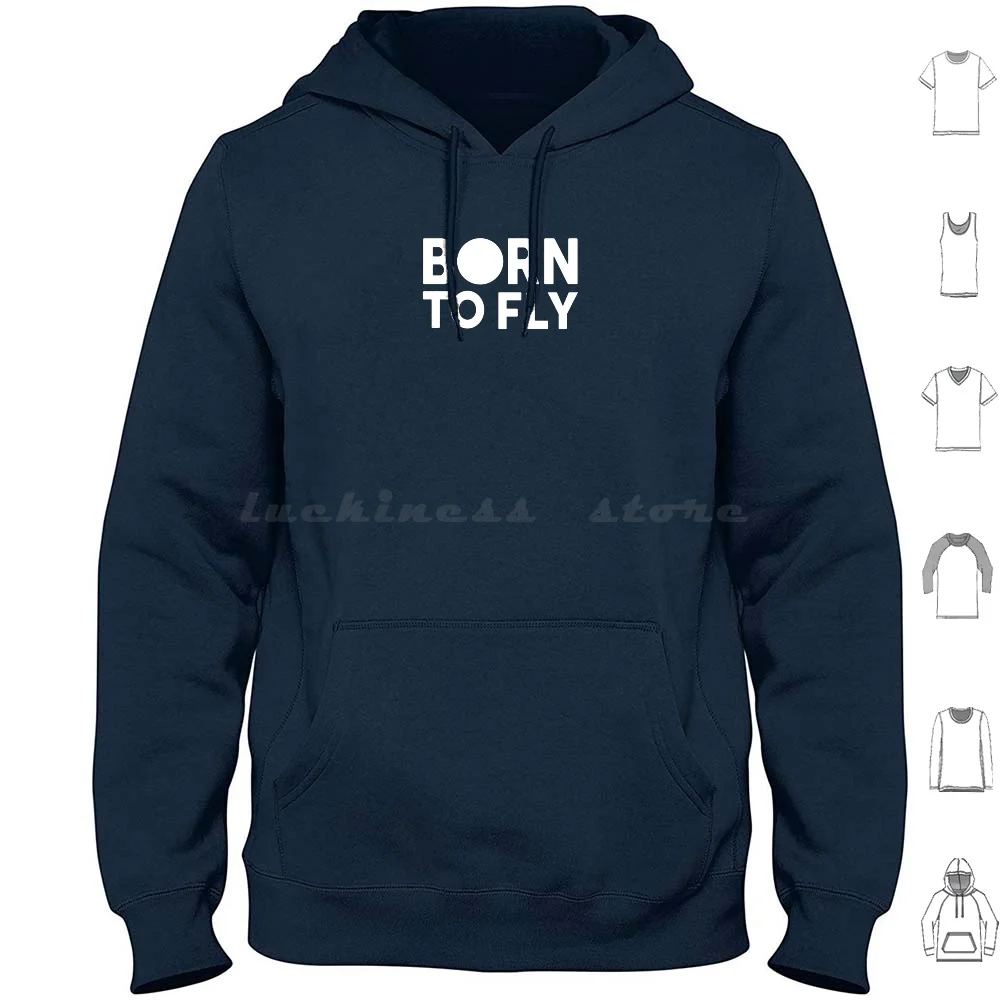 Born To Fly Hoodies Long Sleeve Aviation Jet Plane Pilot Captain Cabin Airways Boeing Aeroplane Autopilot