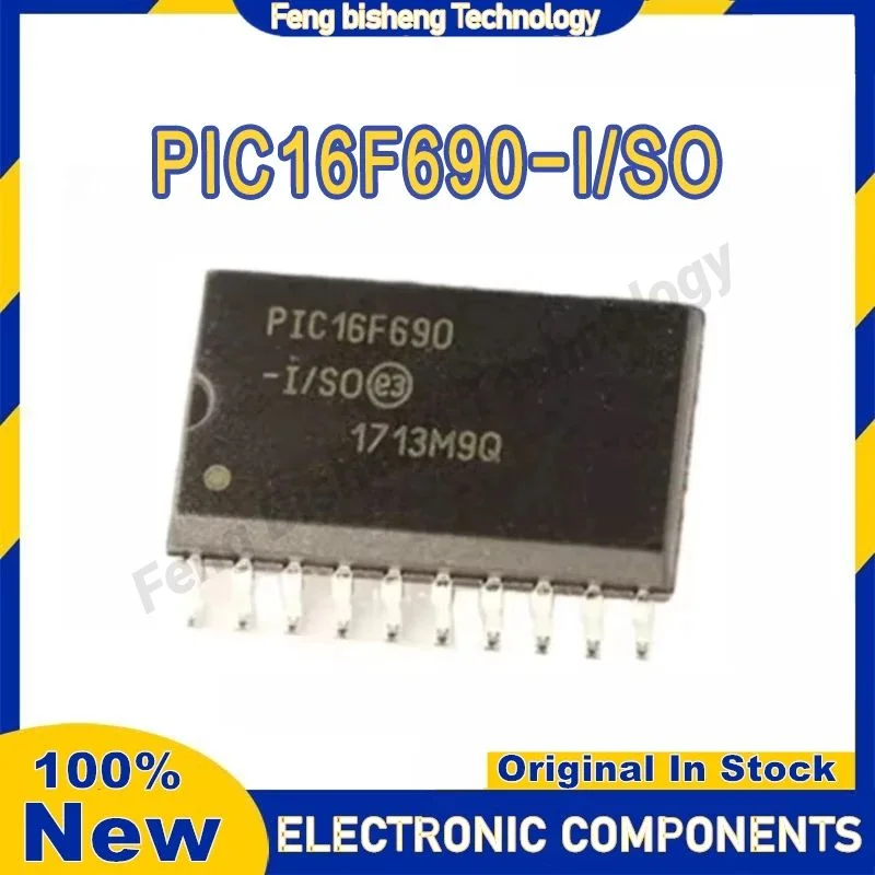 5pcs PIC16F690-I/SO PIC16F690-I PIC16F690 PIC16F PIC16 PIC IC MCU Chip SOP-20 em estoque 100% nova origem