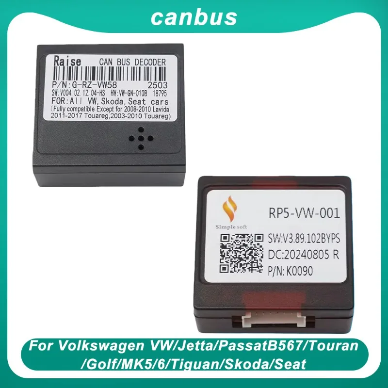 صندوق Canbus RP5-VW-001/VW-RZ-08/ VW-RZ-58 16 Pin محول ل Volkswagen VW/Jetta/Passat/B567/Touran/Golf/MK5/6/Tiguan/Skoda/Seat #1