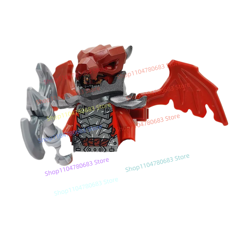 

MOC New Building Blocks Mini Doll Dragon Warrior Toy Ornaments Splicing Holiday Gift Collectibles Hobby