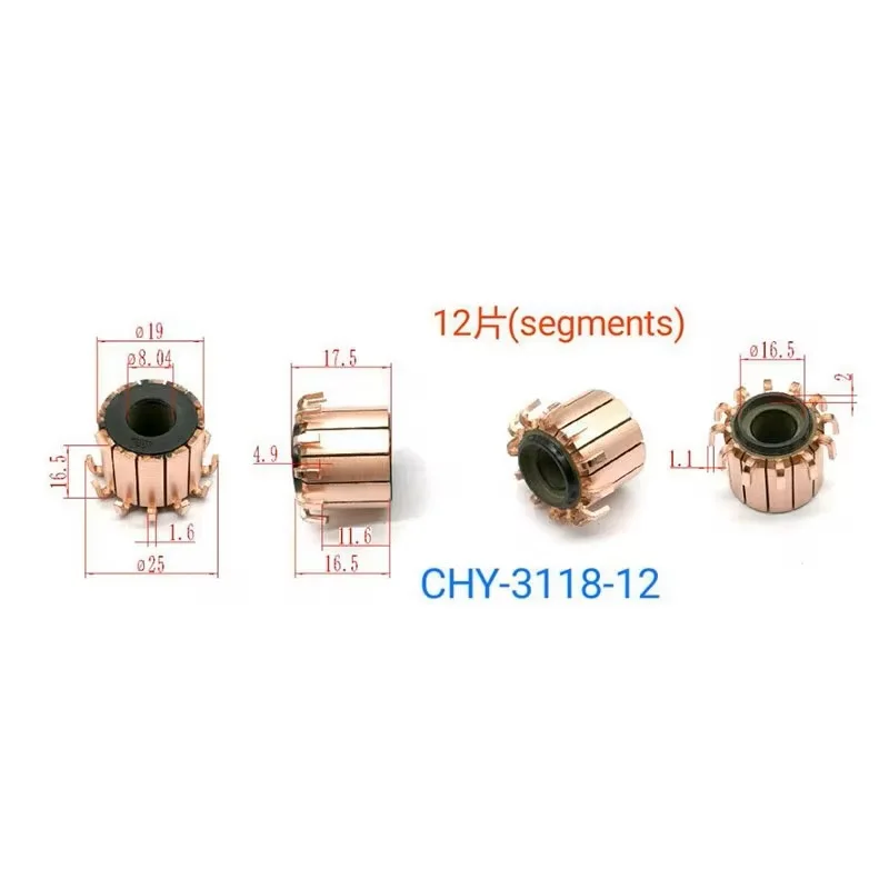 19*8.04*16.5*12P Rectifier Reverser Copper Head Chy-3118-12