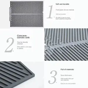 7 Hauptverkaufs Silikon -Waschbecken Teppich - №4