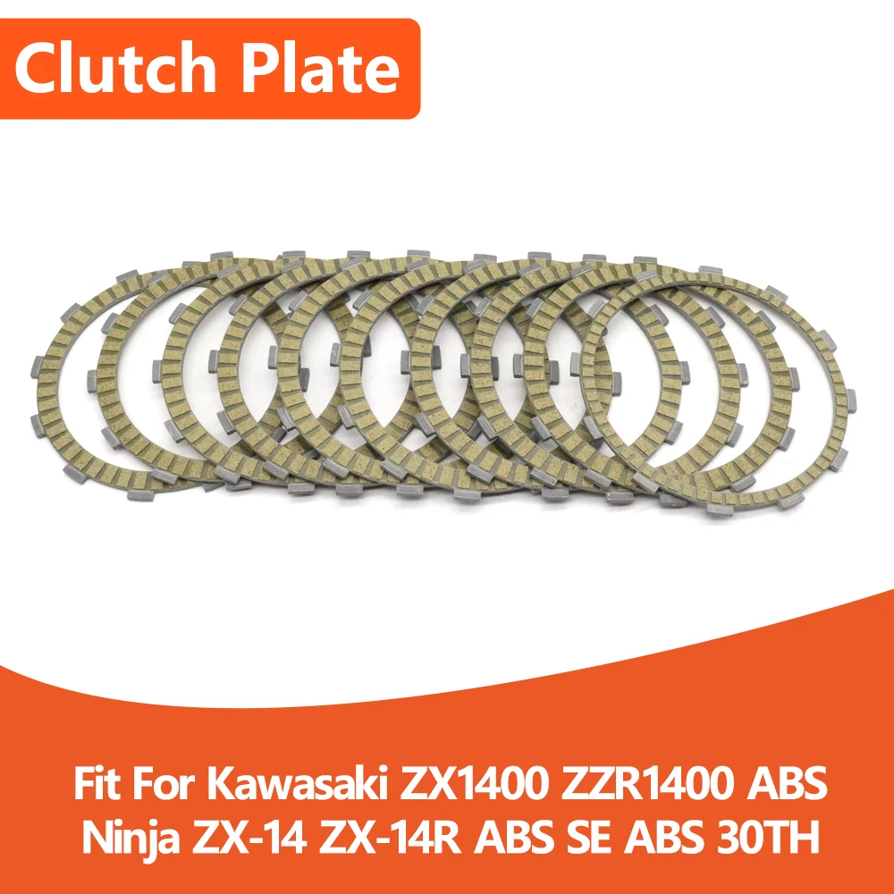

Fit For Kawasaki ZX1400 Ninja ZX-14 ZX-14R ZZR1400 ABS 30TH Motorcycle Engine Accessories Clutch Friction Plate Disc Kits