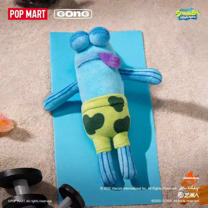 Popmart Gong Spongebob Squarepants: Residents Of Bich Castle Fun Plush Blind Box Road Mermaid Lying Flat Fish Plush