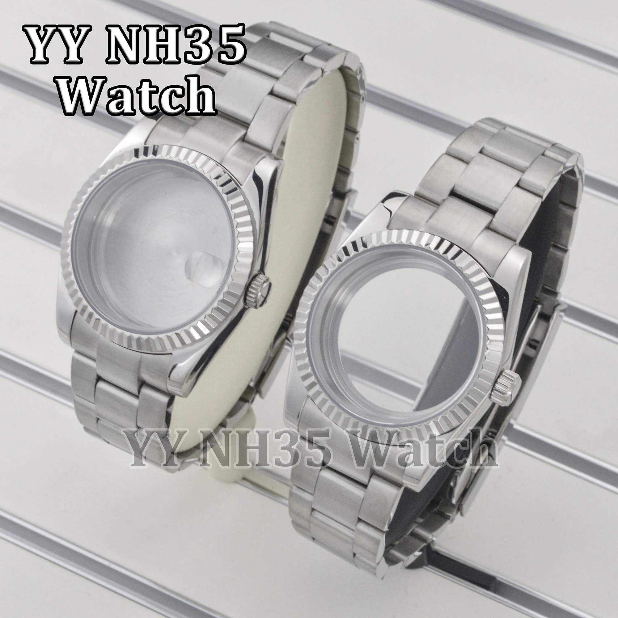 

Watch Case NH35 Case for Datejust Watch Accessories Sapphire Glass Stainless Steel 36/39mm Case fit NH34/NH35/NH36 Movement
