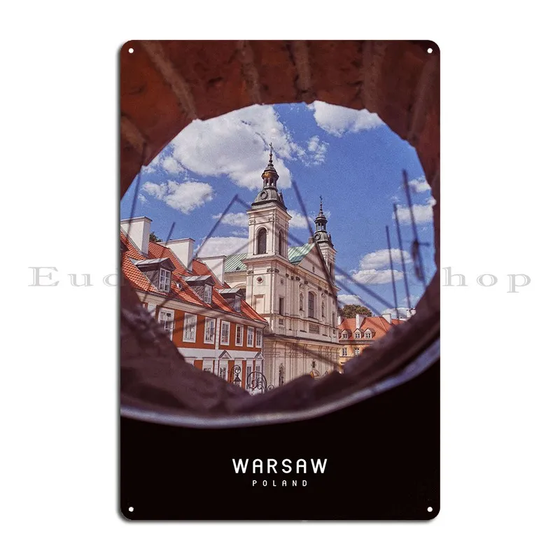 Warsaw Metal Plaque Poster Cinema Wall Decor Garage Customized Rusty Tin Sign Poster