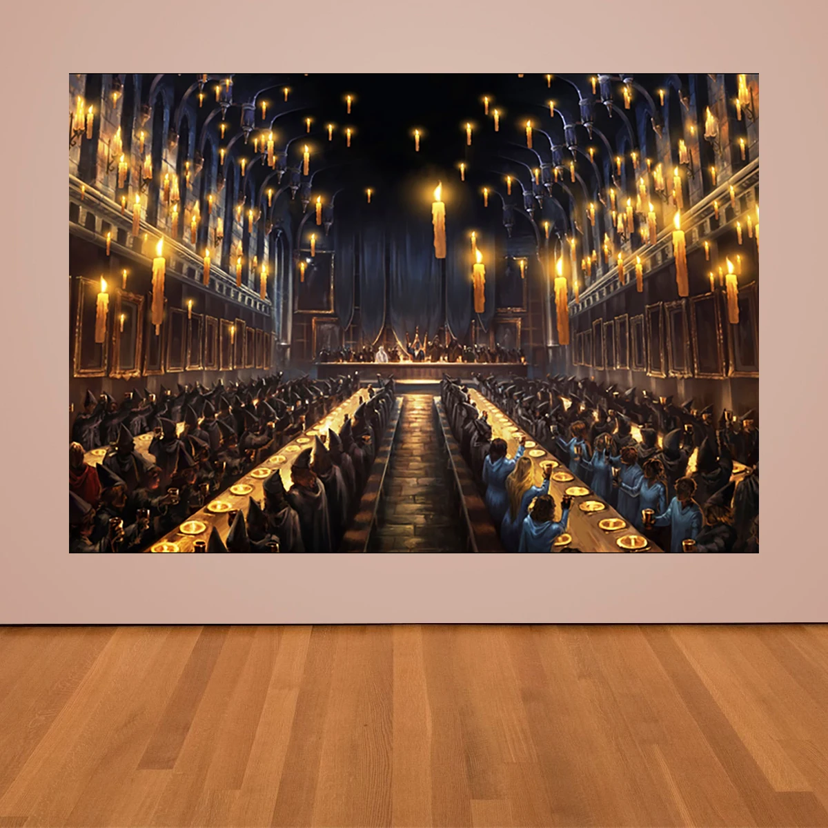 Floating Candle Photography Backdrop Witch Wizard Magic School Photo Studio Background Banner Poster Decoration Party