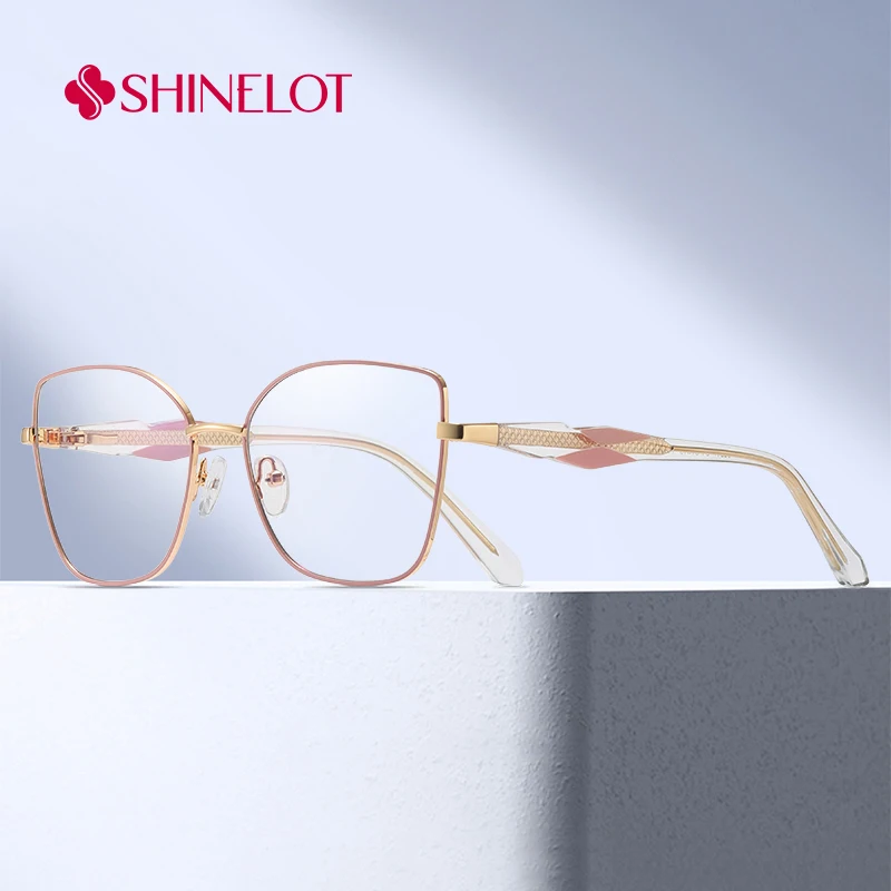 

82217 Female Anti-Blue Light Glasses Original Craft Girl Cat Eye Eyeglasses Frame Youth Style Best-Selling Party Eyewear