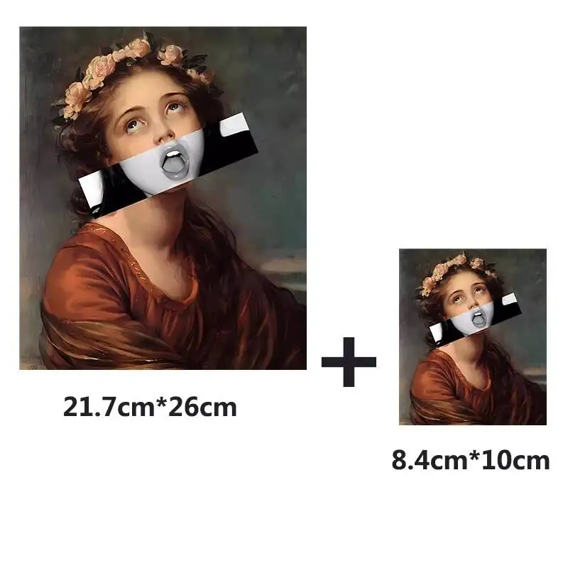 Van Gogh Mona Lisa naprasowanki naklejki termiczne na ubrania T-shirt DIY kolorowe malowanie Tuya naszywka termotransferowa aplikacja — zdjęcie 3
