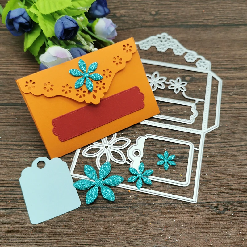 

Envelope Gift Box Flower Metal Cutting Dies Stencils For DIY Scrapbooking Decorative Embossing Handcraft Template
