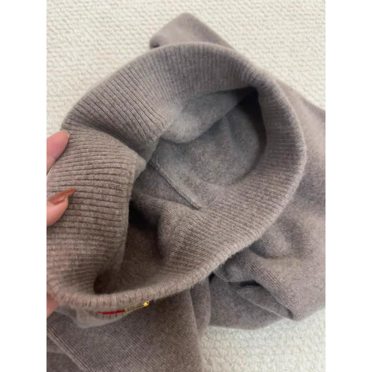 Pantaloni comodi a gamba larga lavorati a maglia a vita alta Pantaloni larghi in cotone casual da donna Abiti da ufficio primaverili morbidi e delicati sulla pelle